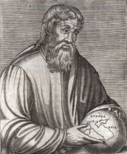 Estrabón según un grabado del siglo XVI